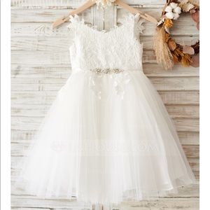 A-Line Knee-length Flower Girl Dress